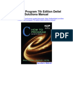 Ebook C How To Program 7Th Edition Deitel Solutions Manual Full Chapter PDF