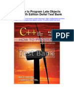 Ebook C How To Program Late Objects Version 7Th Edition Deitel Test Bank Full Chapter PDF
