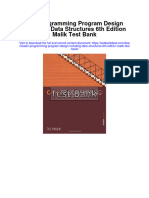 Ebook C Programming Program Design Including Data Structures 6Th Edition Malik Test Bank Full Chapter PDF