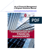 Fundamentals of Financial Management 15Th Edition Brigham Solutions Manual Full Chapter PDF