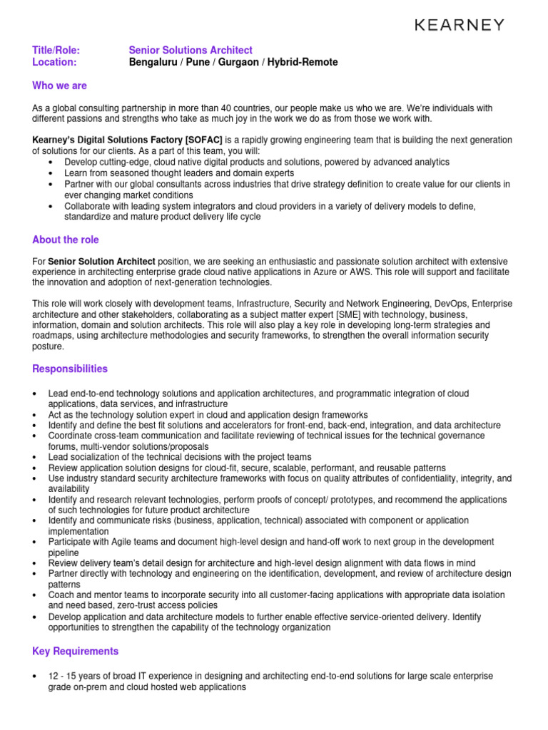 Rrathi02 - Senior Solution Architect | PDF | Cloud Computing | Computer ...