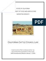 Cattle Council Law