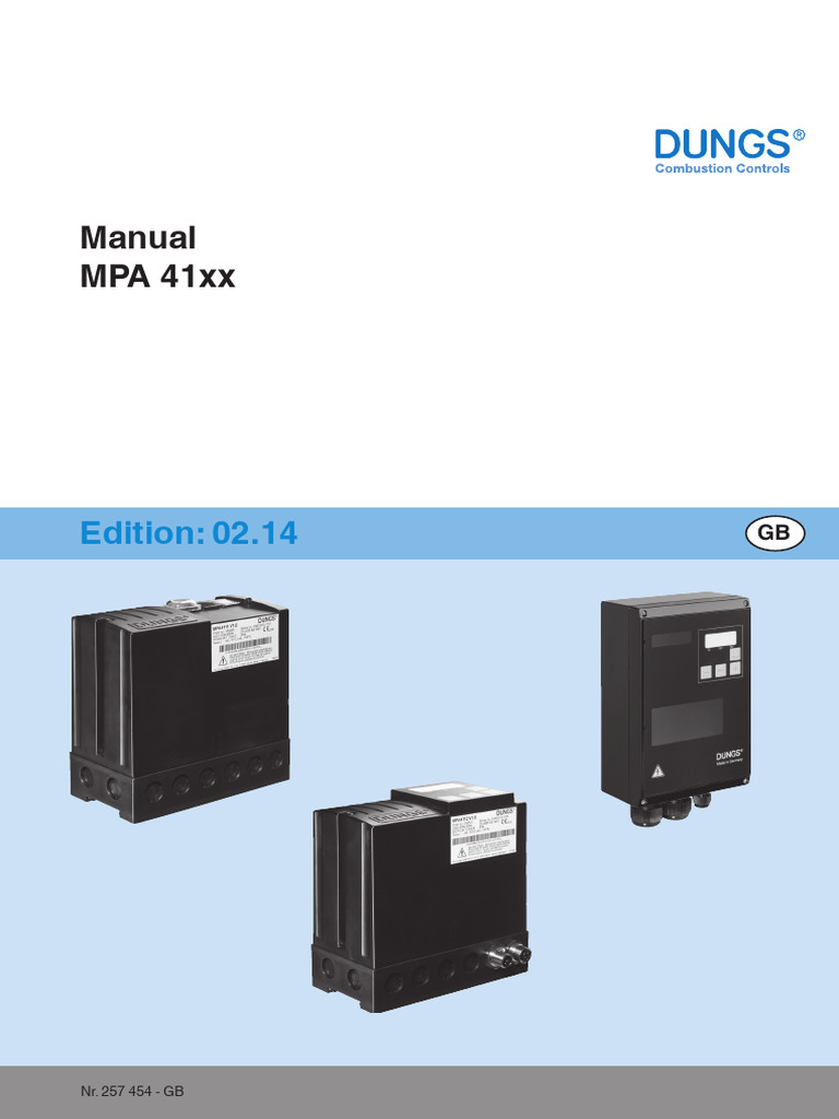 Dungs MPA 4112 Manual and Fault Codes | PDF | Alternating Current ...