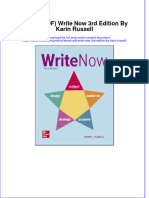 EBOOK Ebook PDF Write Now 3Rd Edition by Karin Russell Download Full Chapter PDF Docx Kindle