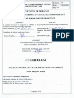 Curriculum - Radiologie - TR - An - 2 Semiologia Rad Conventionala - Rom
