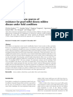 Identification of New Sources of Resistance For Pearl Millet Downy Mildew Disease Under Field Conditions