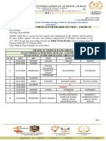 Term-2 Exam Date Sheet (Xi)