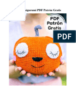 Calabaza Amigurumi PDF Patron Gratis