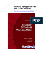 Modern Database Management 11Th Edition Hoffer Test Bank Full Chapter PDF