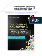 Shelly Cashman Series Discovering Computers and Microsoft Office 1St Edition Campbell Test Bank Full Chapter PDF