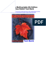 Ebook Calculus Multivariable 6Th Edition Hughes Hallett Test Bank Full Chapter PDF