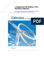 Ebook Calculus For Engineers 4Th Edition Trim Solutions Manual Full Chapter PDF
