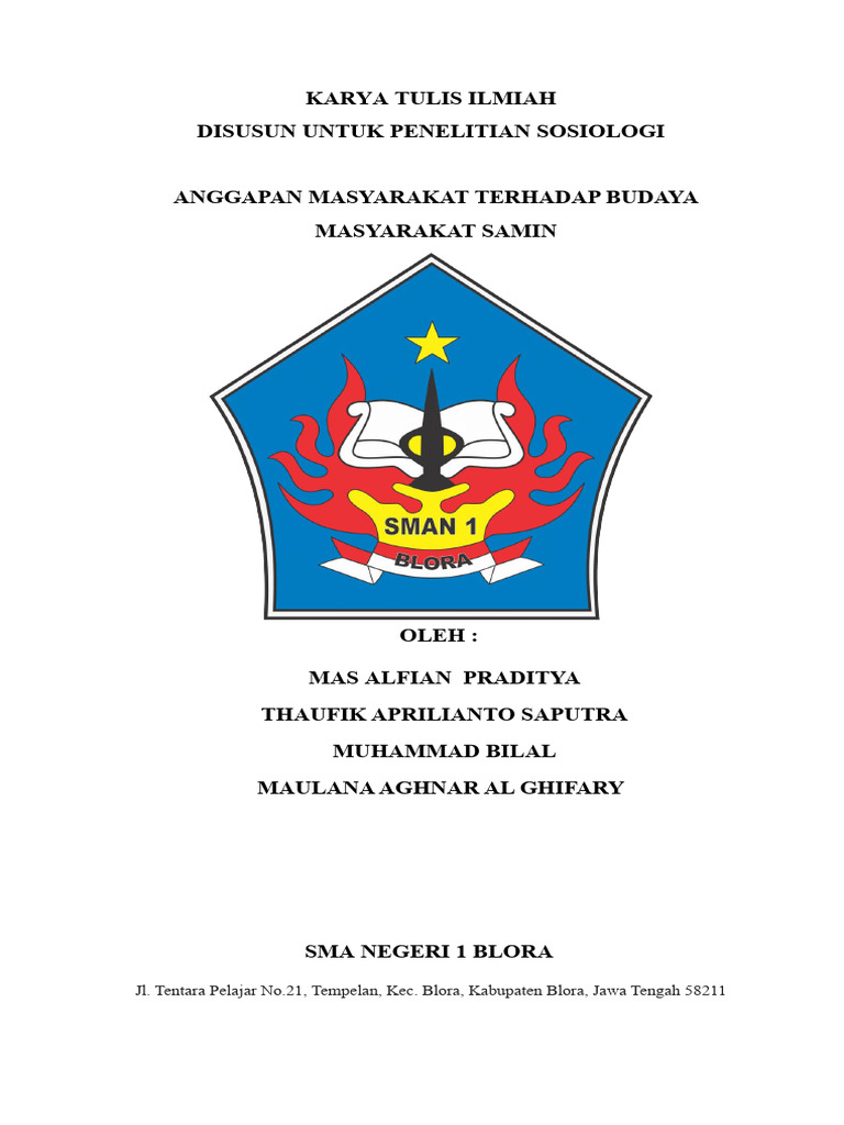 Anggapan Masyarakat tentang Budaya Samin | PDF