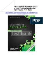 Shelly Cashman Series Microsoft Office 365 Excel 2016 Comprehensive 1St Edition Freund Test Bank Full Chapter PDF