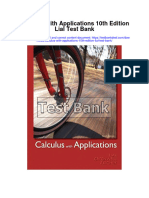 Ebook Calculus With Applications 10Th Edition Lial Test Bank Full Chapter PDF