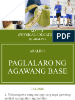 Q2 PPT MAPEH 5 PE Aralin 6 Paglalaro NG Agawang Base 2024