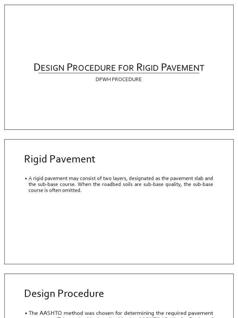 Rigid Pavement | PDF | Science & Mathematics