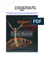 Ebook Campbell Essential Biology With Physiology 4Th Edition Simon Test Bank Full Chapter PDF
