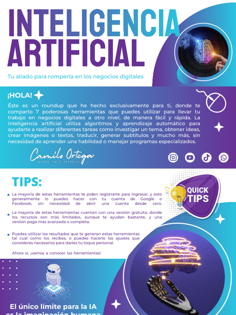 Descarga Aquí La Guía de Inteligencia artificial | PDF | Chat en linea ...