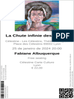 1-Billets - La Chute Infinie Des Soleils - 25-01-20h - Fabiane - Albuquerque