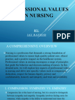 Professional Values in Nursing, Subj: ANP, By: Jay Rathod