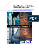 Fundamentals of Taxation 2016 Edition 9Th Edition Cruz Test Bank Full Chapter PDF
