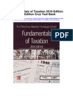Fundamentals of Taxation 2018 Edition 11Th Edition Cruz Test Bank Full Chapter PDF