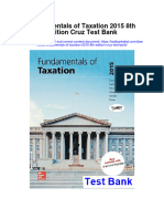 Fundamentals of Taxation 2015 8Th Edition Cruz Test Bank Full Chapter PDF