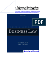 Smith and Robersons Business Law 16Th Edition Mann Solutions Manual Full Chapter PDF