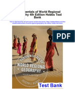 Fundamentals of World Regional Geography 4Th Edition Hobbs Test Bank Full Chapter PDF