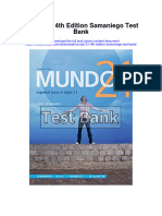 Mundo 21 4Th Edition Samaniego Test Bank Full Chapter PDF