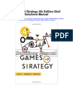 Games of Strategy 4Th Edition Dixit Solutions Manual Full Chapter PDF