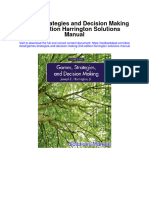 Games Strategies and Decision Making 2Nd Edition Harrington Solutions Manual Full Chapter PDF