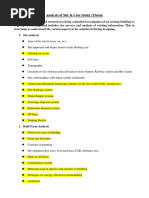 Check List Case Study