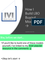 LBO Model Layout