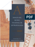 Anales Del Museo Nacional de Antropologia IV 1997