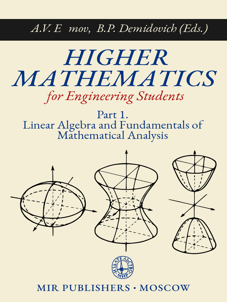 Efimov, Demidovich - Higher Mathematics (Part 1) - Mir - 1984 | PDF ...