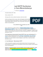 Contoh Format KKTP Kurikulum Merdeka Dan Cara Menentukanya