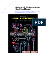 Social Psychology 9Th Edition Aronson Solutions Manual Full Chapter PDF
