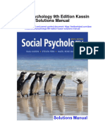 Social Psychology 9Th Edition Kassin Solutions Manual Full Chapter PDF