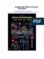 Social Psychology 9Th Edition Aronson Test Bank Full Chapter PDF