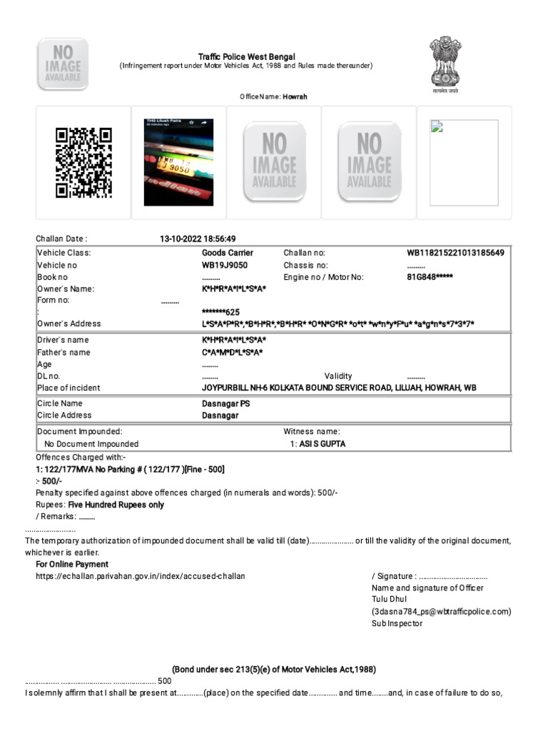 Echallan Parivahan gov in Mparivahan API Print Page Challan No