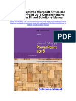 New Perspectives Microsoft Office 365 and Powerpoint 2016 Comprehensive 1St Edition Pinard Solutions Manual Full Chapter PDF
