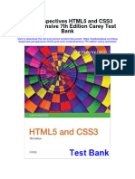 New Perspectives Html5 and Css3 Comprehensive 7Th Edition Carey Test Bank Full Chapter PDF