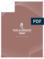 Brochure Riad Andalouss PRINT - 23cmx23cm Print Avec Compression