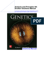 Genetics Analysis and Principles 5Th Edition Brooker Solutions Manual Full Chapter PDF