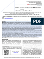 Impact Maternal Nutrition Fetal Development A Biochemical Analysis