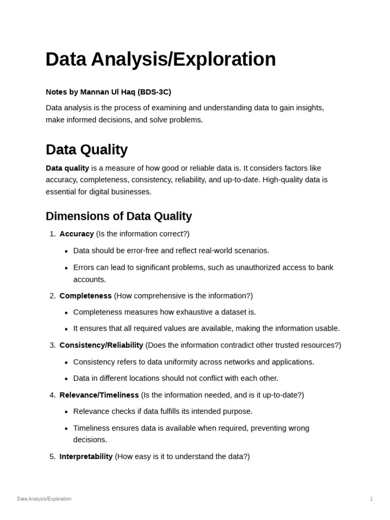 Data Analysis Exploration | PDF
