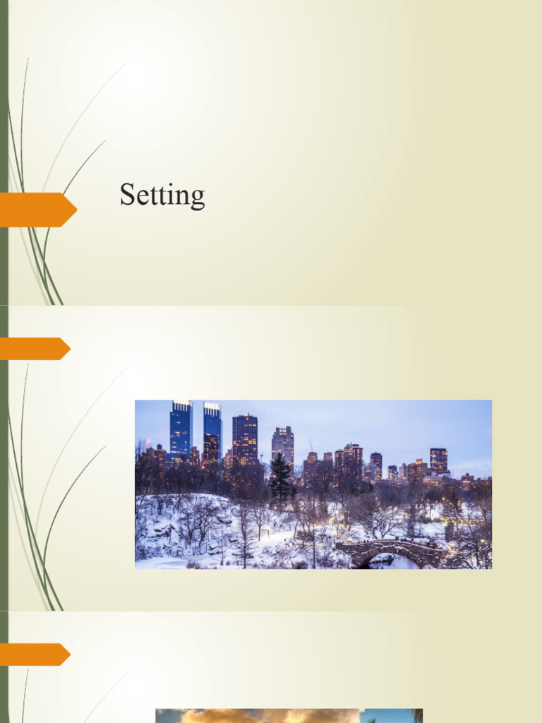Understanding Literary Setting Elements | PDF | General Fiction ...
