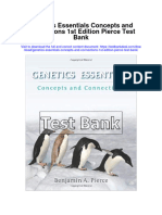 Genetics Essentials Concepts and Connections 1St Edition Pierce Test Bank Full Chapter PDF